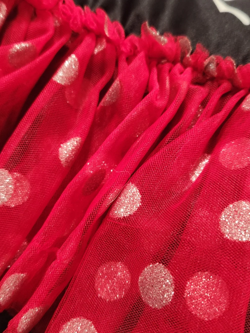 Disney Black Swimsuit with Red Polka Dot Tutu